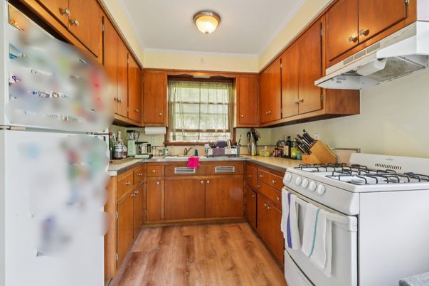 Interior, Kitchen, Wood Texture Flooring