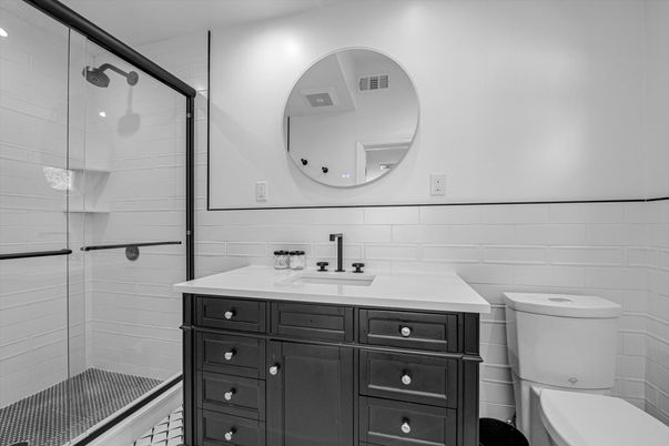 Bathroom, Glass Shower, Interior