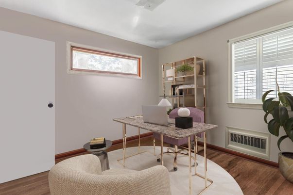 Home Office, Interior, Wood Texture Flooring