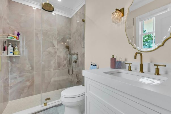 Bathroom, Glass Shower, Interior