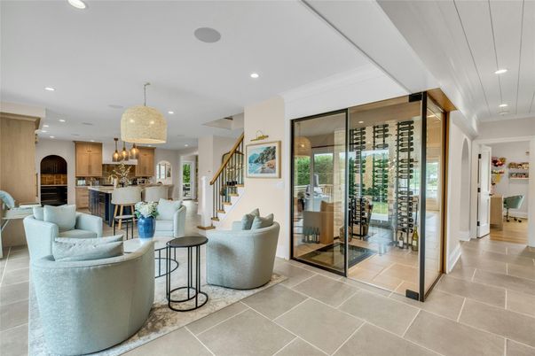 Chandelier, Interior, Kitchen, Living room, Recessed Lighting, Wine Storage