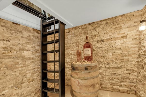 Interior, Stone Walls, Wine Storage