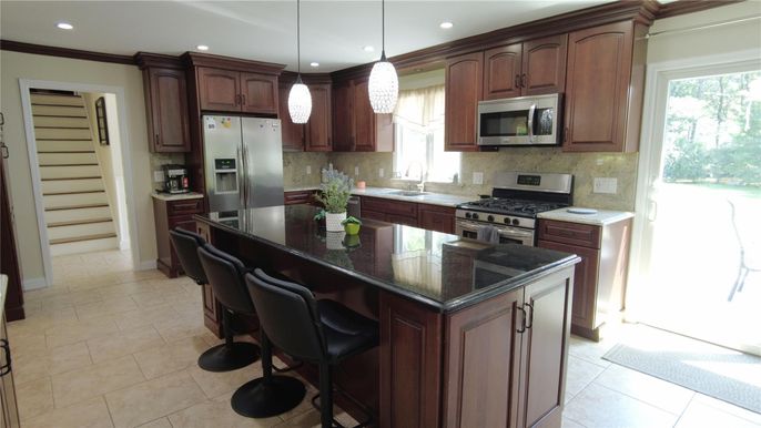 Interior, Kitchen, Pendant Lights, Recessed Lighting, Stainless Steel Appliances