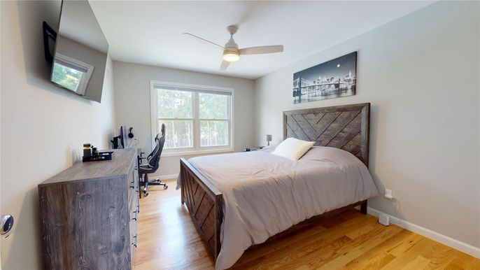 Bedroom, Home Office, Interior, Wood Texture Flooring