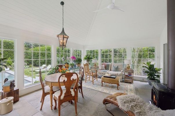 Dining room, Interior, Living room, Pendant Lights, Sun Room