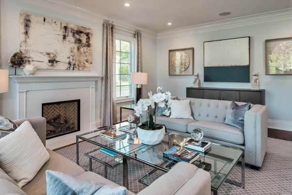 Fireplace, Interior, Living room, Recessed Lighting