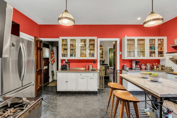 Interior, Kitchen, Pendant Lights, Recessed Lighting, Stainless Steel Appliances