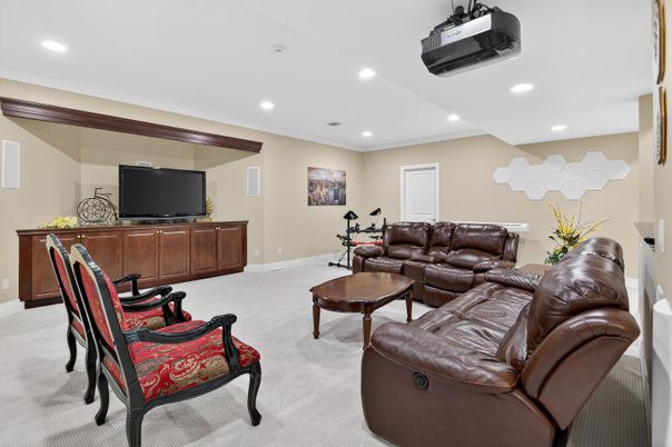 Interior, Living room, Recessed Lighting