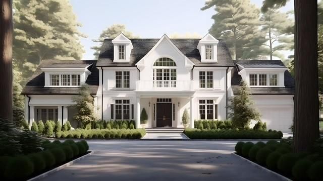Exterior, Facade, French Provincial