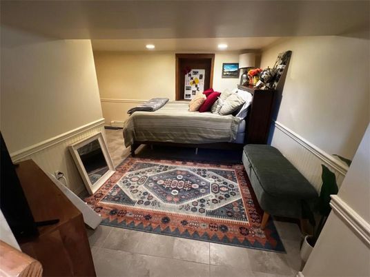 Bedroom, Interior, Recessed Lighting