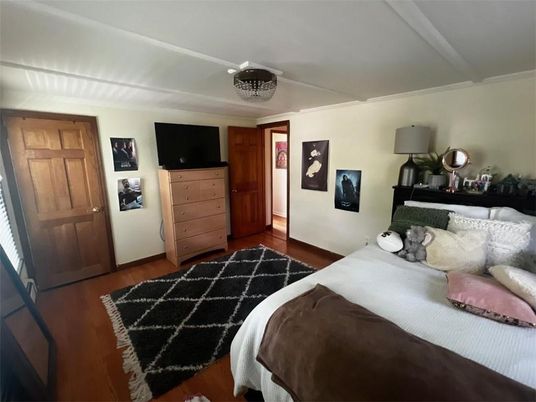 Bedroom, Interior, Wood Texture Flooring