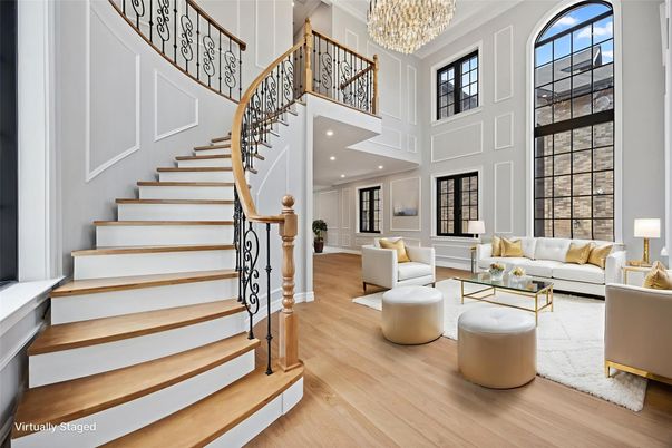 Chandelier, Interior, Living room, Recessed Lighting, Wood Texture Flooring