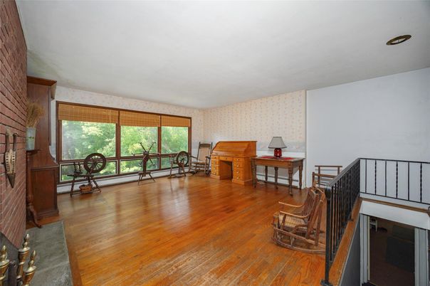 Fireplace, Interior, Wood Texture Flooring