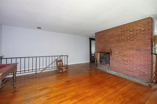 Fireplace, Interior, Stone Walls, Wood Texture Flooring