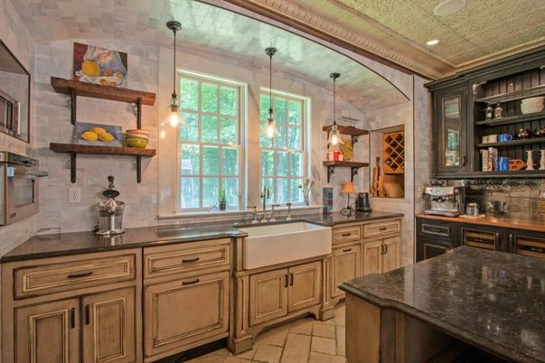 Interior, Kitchen, Pendant Lights, Recessed Lighting