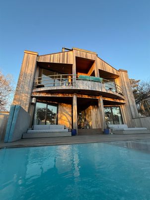 Exterior, Facade, Pool, A Frame