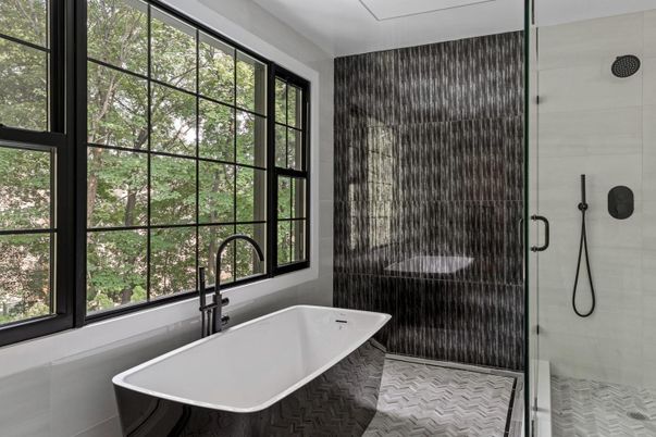 Bathroom, Free Standing Baths, Glass Shower, Interior