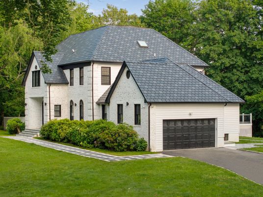 Attached, Exterior, Facade, Brick Facade, French Provincial