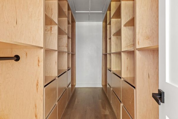 Interior, Walk-in Closets, Wood Texture Flooring