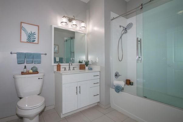 Bathroom, Glass Shower, Interior
