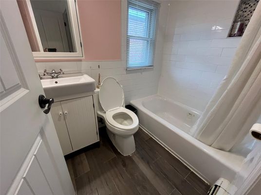 Bathroom, Interior, Wood Texture Flooring
