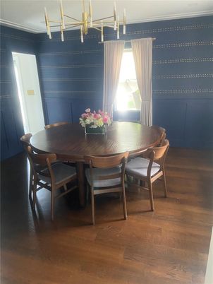 Dining room, Interior, Wood Texture Flooring