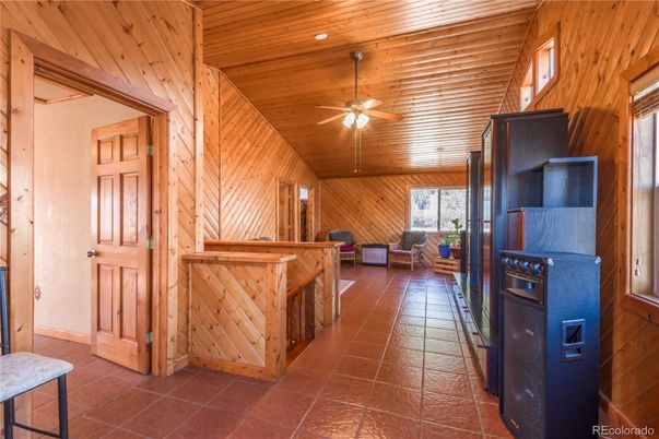 Interior, Kitchen, Recessed Lighting, Wooden Ceilings, Wooden Walls