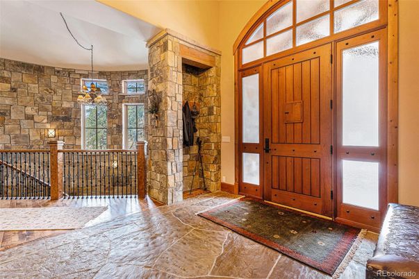Interior, Pendant Lights, Stone Walls