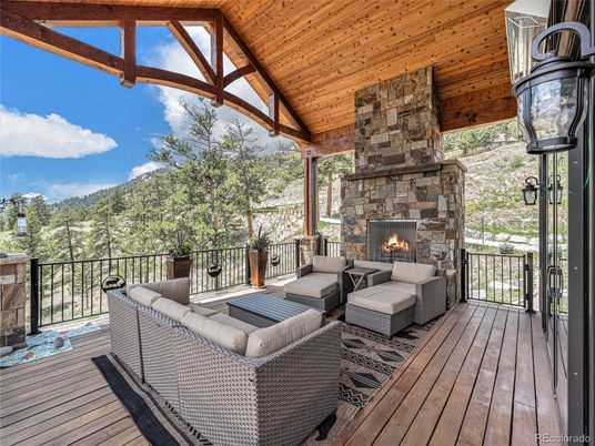 Exterior, Fireplace, Wooden Ceilings