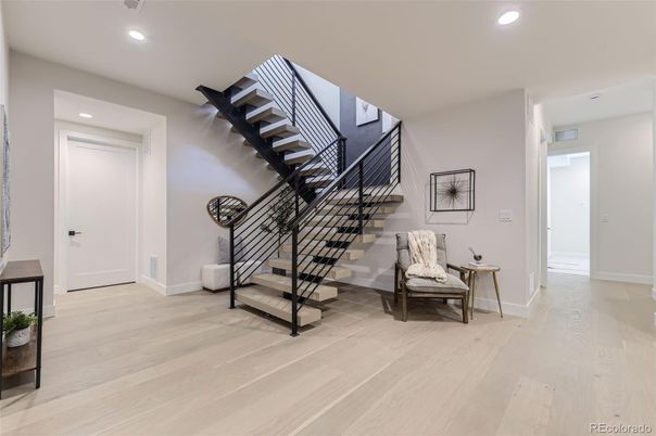 Interior, Recessed Lighting, Wood Texture Flooring