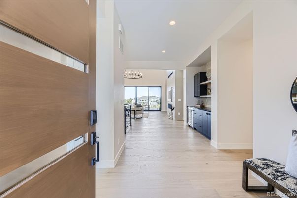 Chandelier, Interior, Recessed Lighting, Wood Texture Flooring