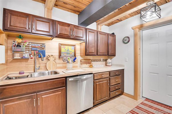 Interior, Kitchen, Stainless Steel Appliances, Wooden Ceilings