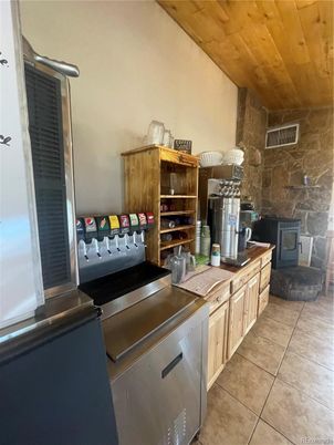 Fireplace, Interior, Kitchen, Wooden Ceilings
