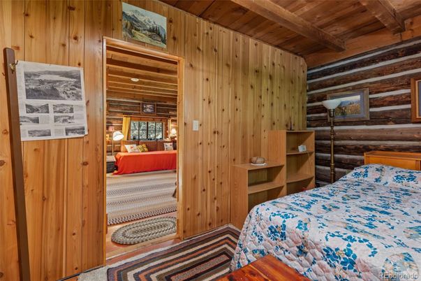 Bedroom, Interior, Wooden Beams, Wooden Ceilings, Wooden Walls