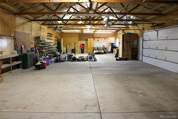 Garage, Interior, Wooden Beams, Wooden Walls
