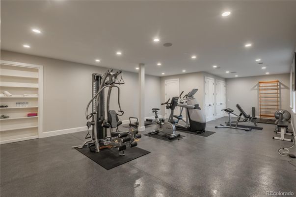 Fitness Equipment, Interior, Recessed Lighting
