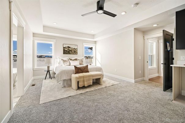 Bedroom, Interior, Recessed Lighting