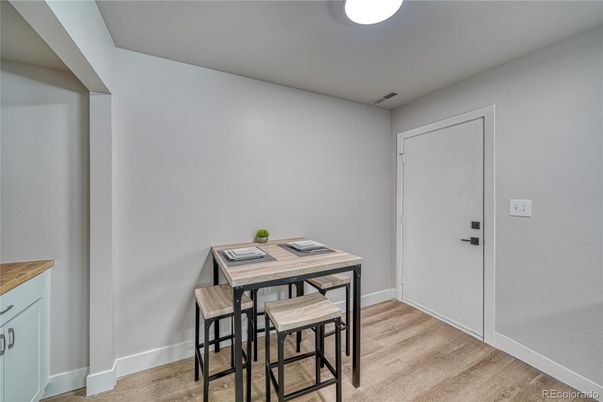 Dining room, Interior, Wood Texture Flooring