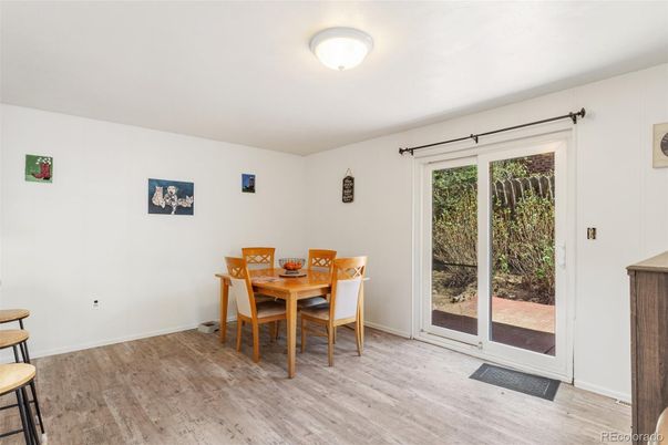 Dining room, Interior, Wood Texture Flooring