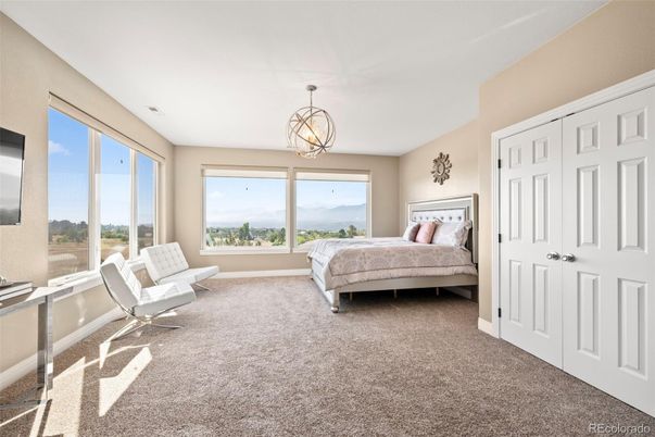 Bedroom, Chandelier, Interior