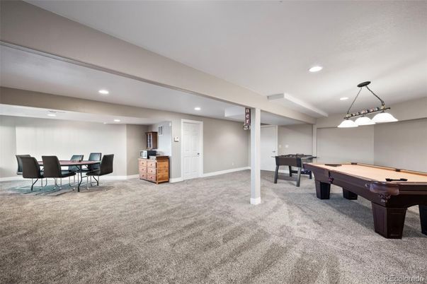 Billiard Table, Dining room, Game Room, Interior, Pendant Lights, Recessed Lighting