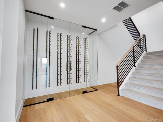 Interior, Recessed Lighting, Wine Storage, Wood Texture Flooring