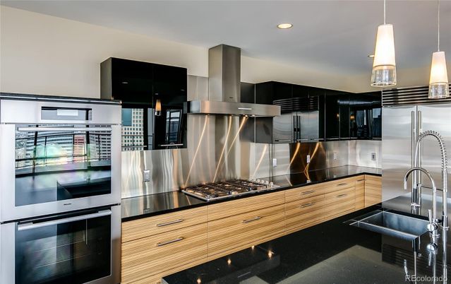 Interior, Kitchen, Pendant Lights, Recessed Lighting, Stainless Steel Appliances