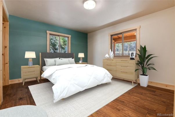 Bedroom, Interior, Wood Texture Flooring