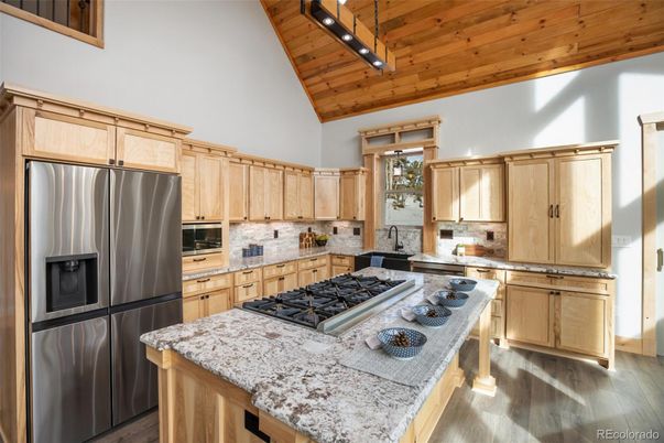 Interior, Kitchen, Wooden Ceilings, Wood Texture Flooring