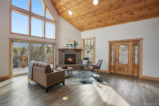 Fireplace, Interior, Living room, Wooden Ceilings, Wood Texture Flooring