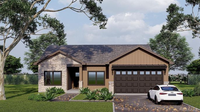 Attached, Exterior, Facade, Brick Traditional