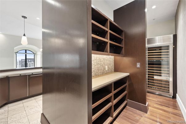 Interior, Pendant Lights, Recessed Lighting, Wine Storage, Wood Texture Flooring