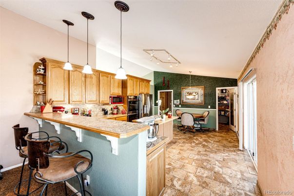Dining room, Interior, Kitchen, Pendant Lights