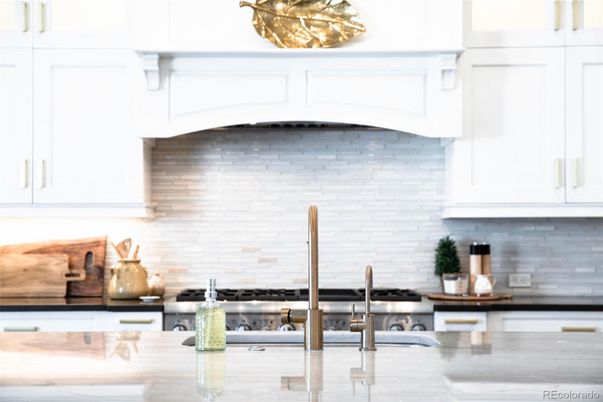Interior, Kitchen, Stainless Steel Appliances, Stone Walls